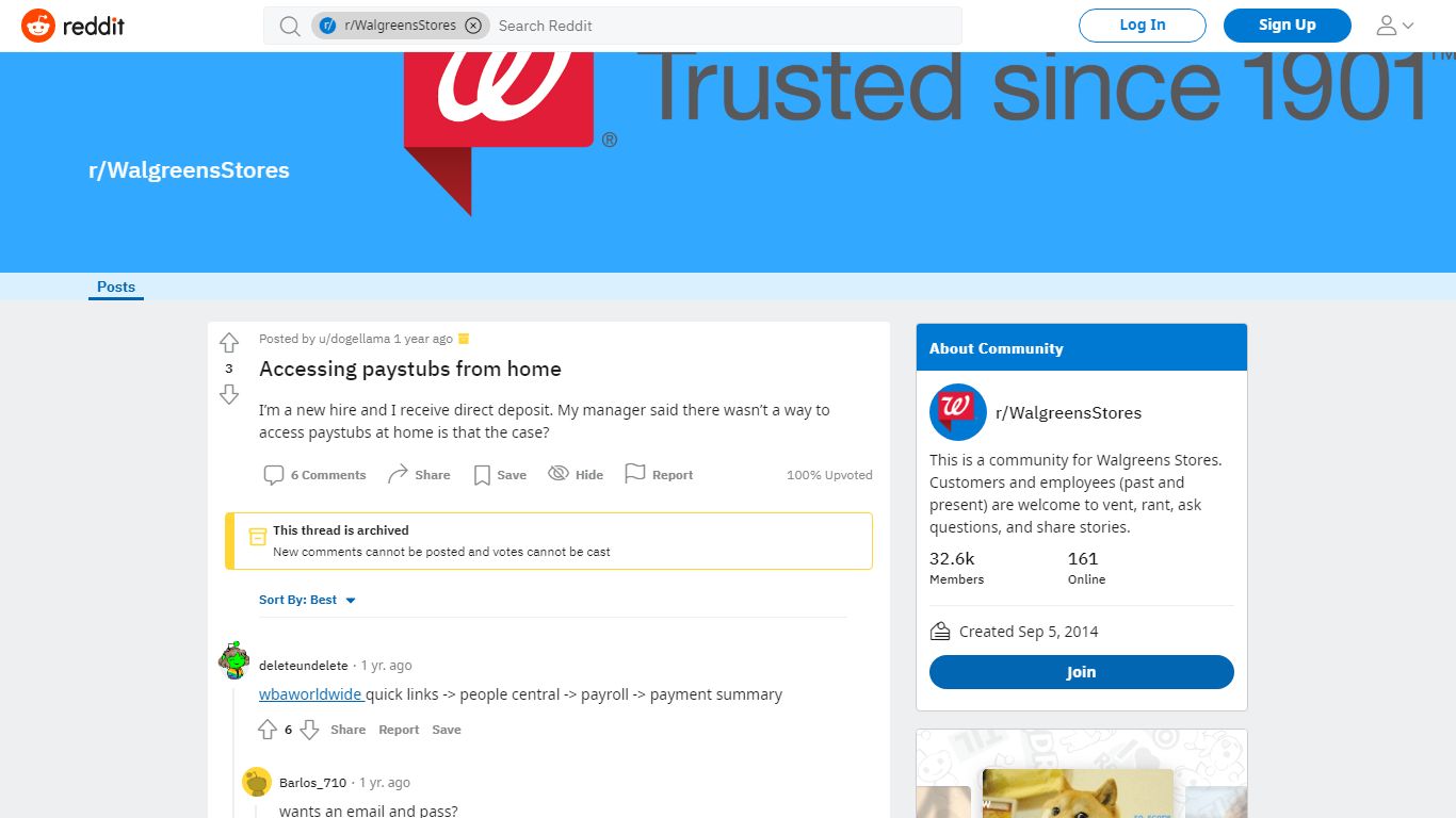 Accessing paystubs from home : WalgreensStores - reddit